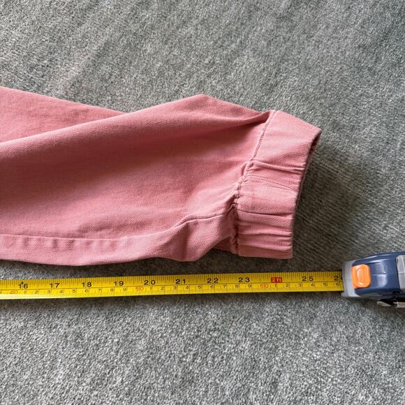Varley Miles Pants Womens Medium Pink Jogger Sweatpants Slim Taper Cotton Twill - Picture 3 of 7